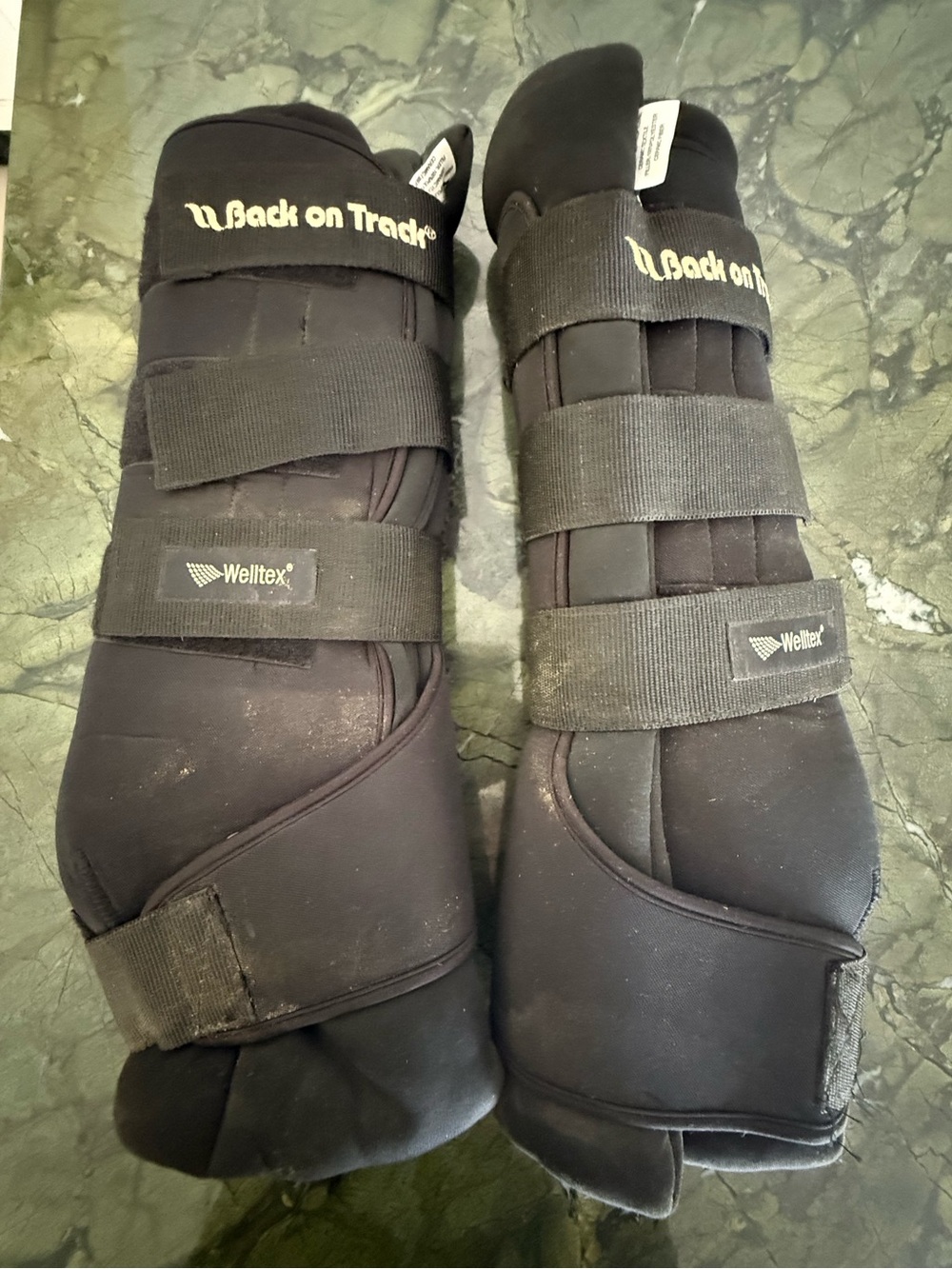 Back on Track Black Horse Boots with Welltex X Large